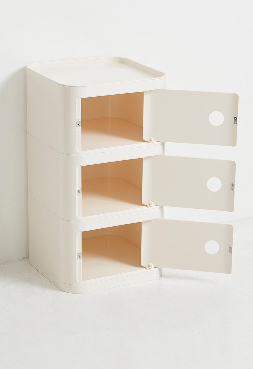 Pop Candy - 3-Tier bedside table - ivory