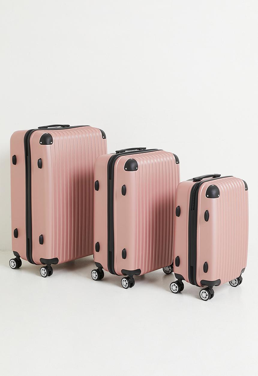Pop Candy - 3 Piece travel trolley bag - pink