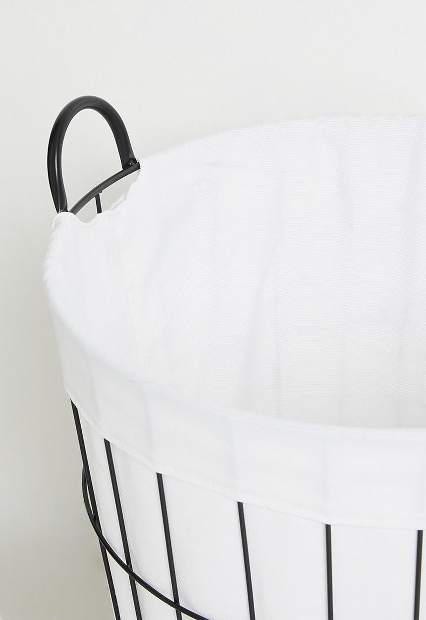Pop Candy - Wire laundry basket - black