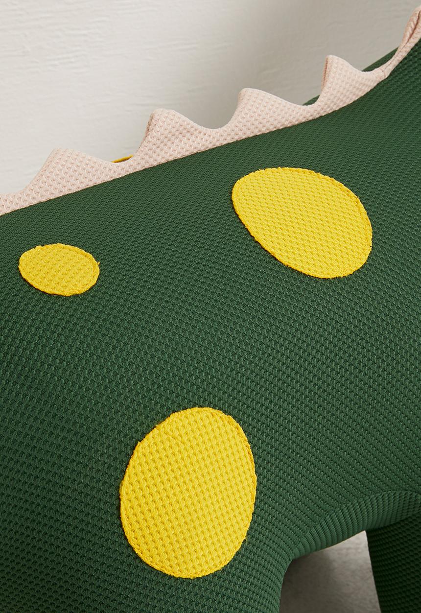 Pop Candy - Dino shaped ottoman - dark green