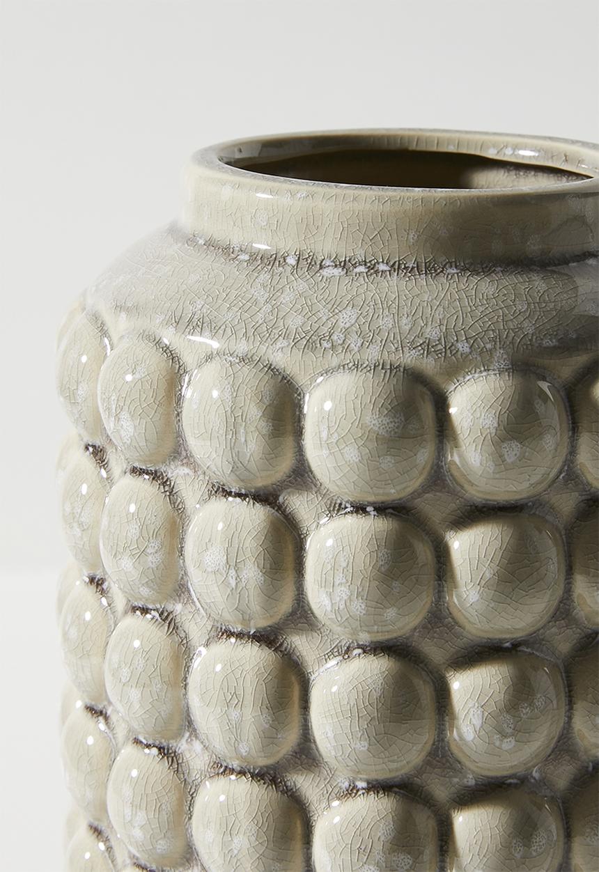 H&S - Bobble ceramic vase - Taupe