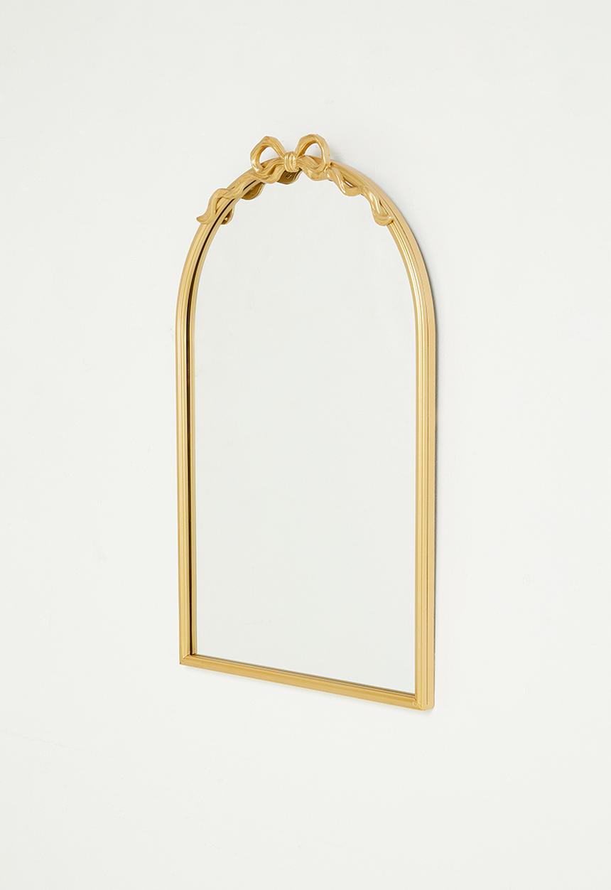Pop Candy - Bow accent arch mirror - gold