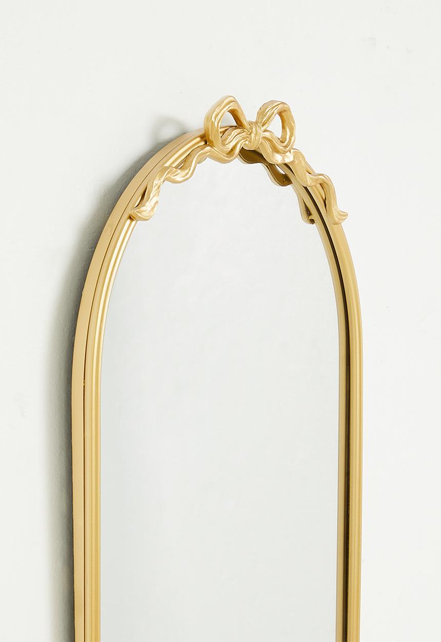 Pop Candy - Bow accent arch mirror - gold