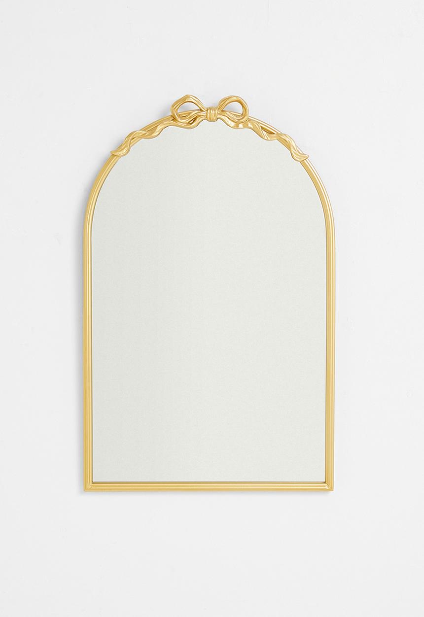 Pop Candy - Bow accent arch mirror - gold