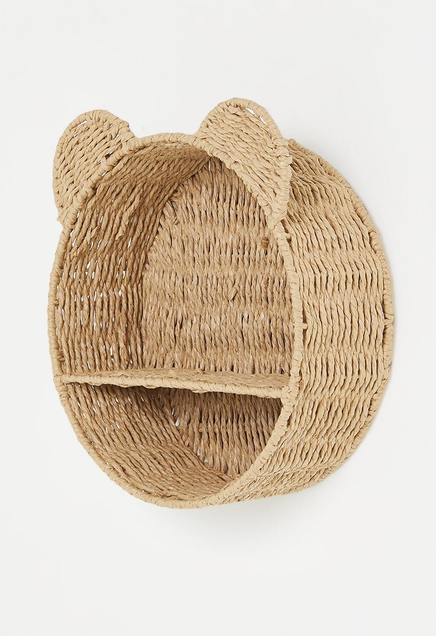 Pop Candy - Animal ear wall shelf - wheat brown