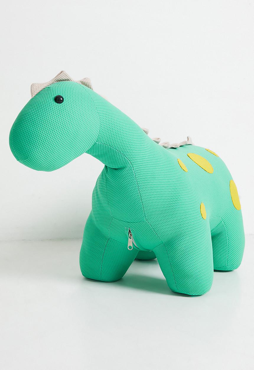Pop Candy - Dino shaped ottoman - cyan