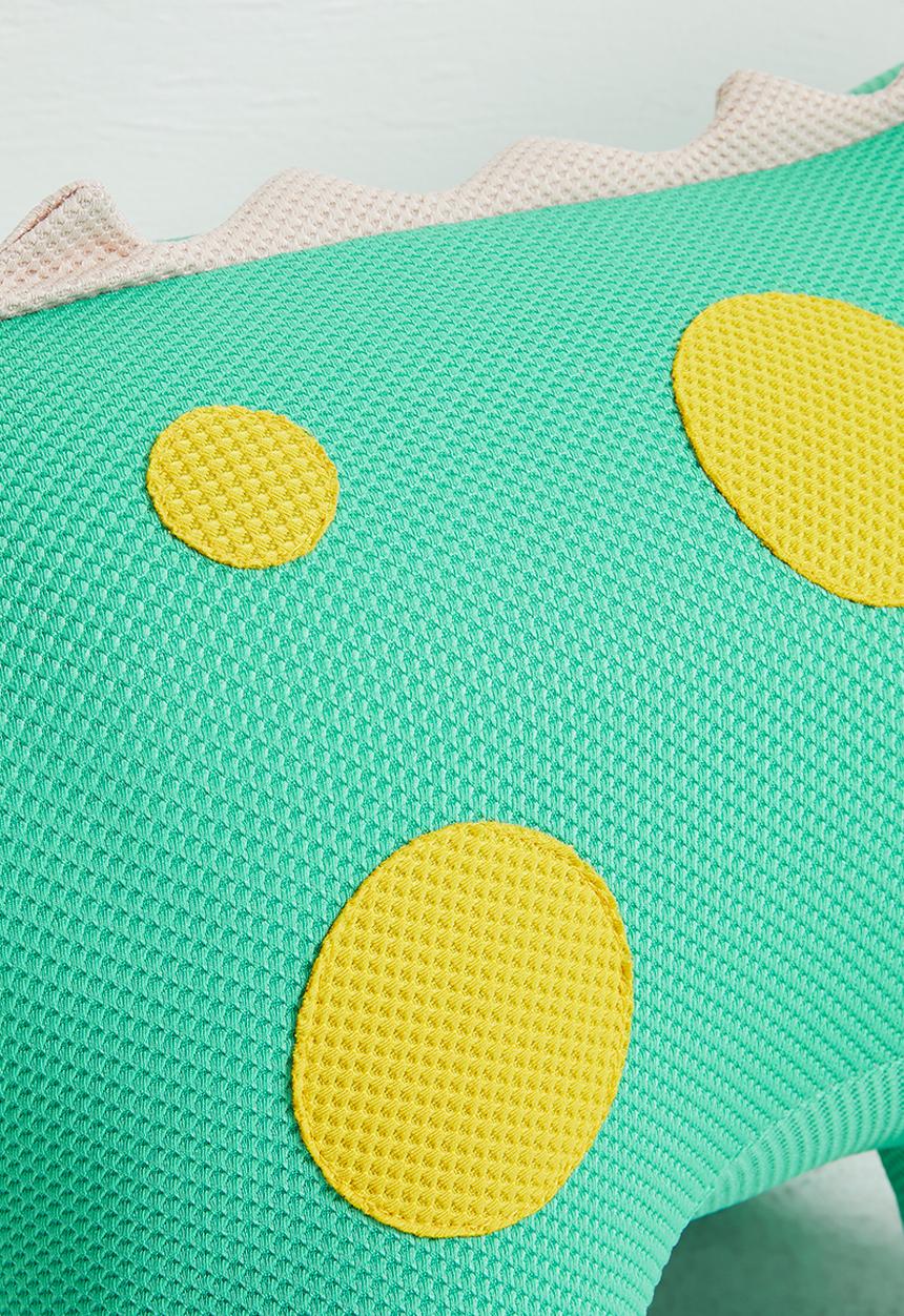 Pop Candy - Dino shaped ottoman - cyan