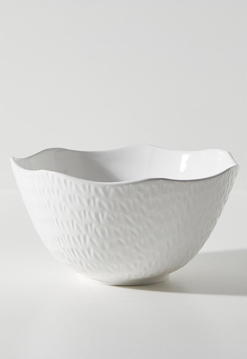 Urchin Art - Salad Bowl Large - White
