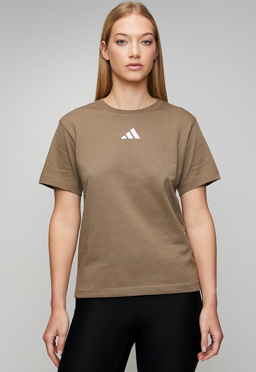 adidas Performance - W Sl Sj T S26 - Khaki Six/Frozen Purple