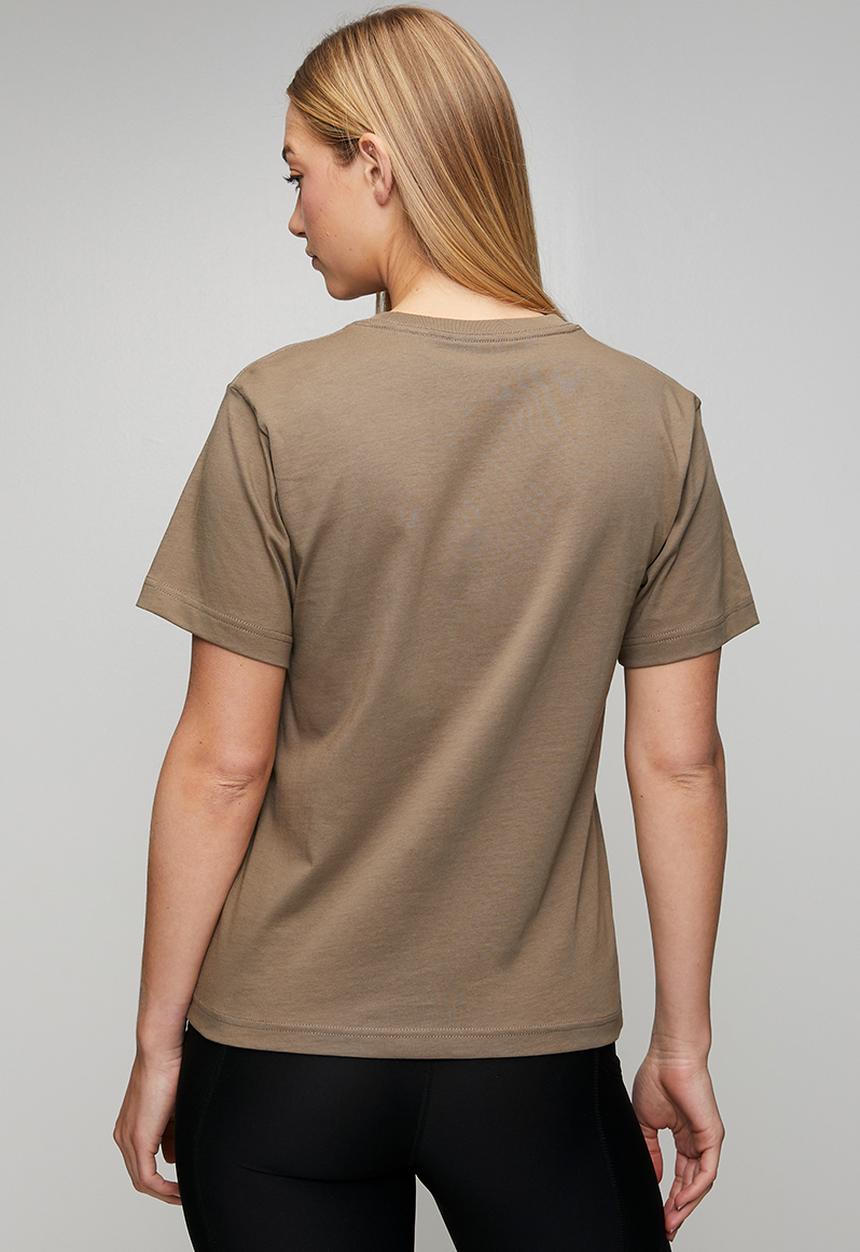 adidas Performance - W Sl Sj T S26 - Khaki Six/Frozen Purple