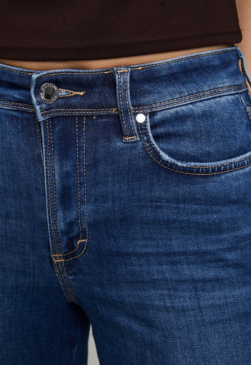 Steve Madden - Ladies eva curvy dark wash skinny - dark blue
