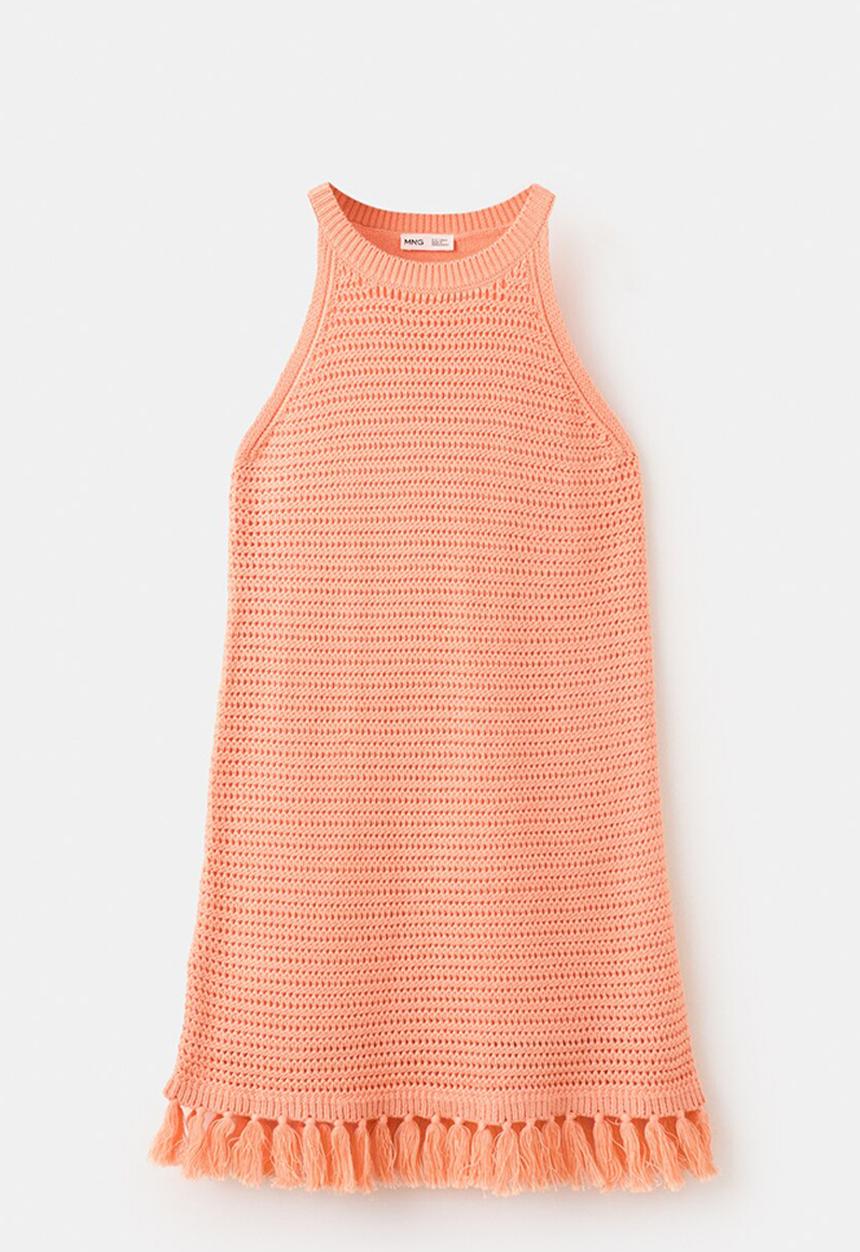 MANGO - Dress Pomelo - Light/Pastel Orange