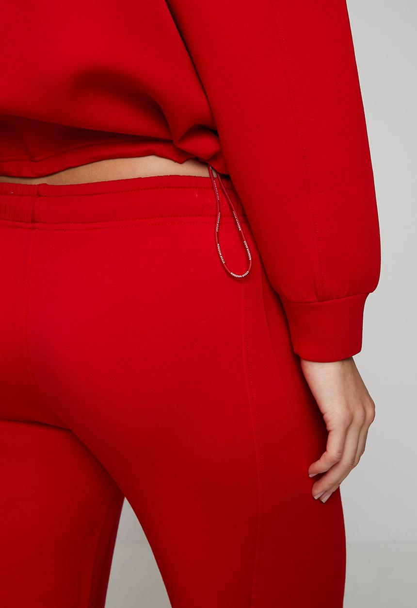 Steve Madden - Ladies tiffany wideleg scuba jogger - red