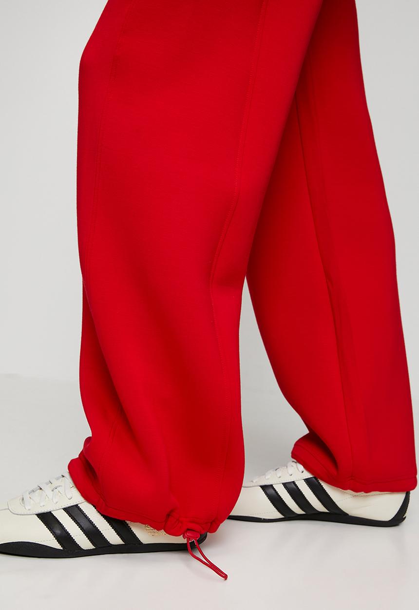 Steve Madden - Ladies tiffany wideleg scuba jogger - red