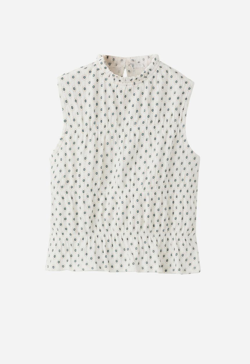 MANGO - T-Shirt PUNTOS - Natural