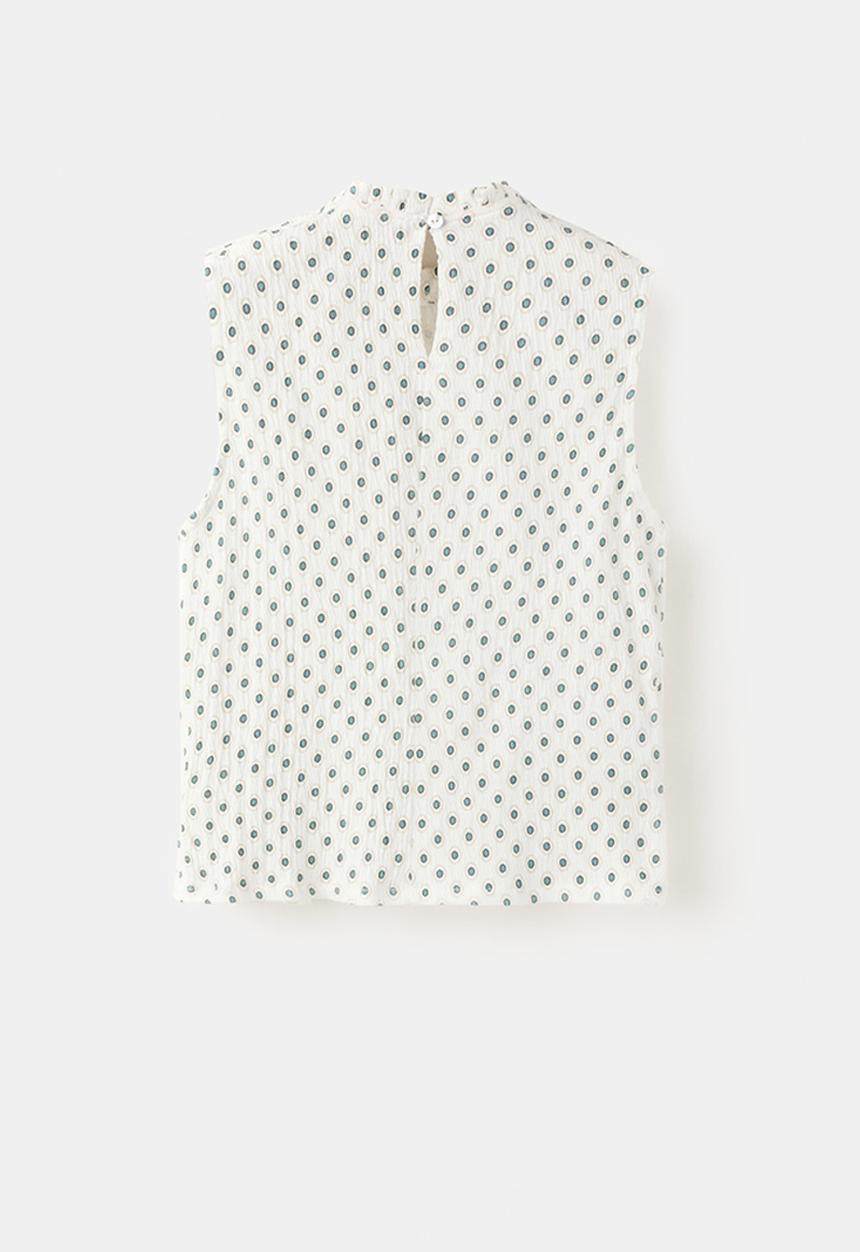 MANGO - T-Shirt PUNTOS - Natural