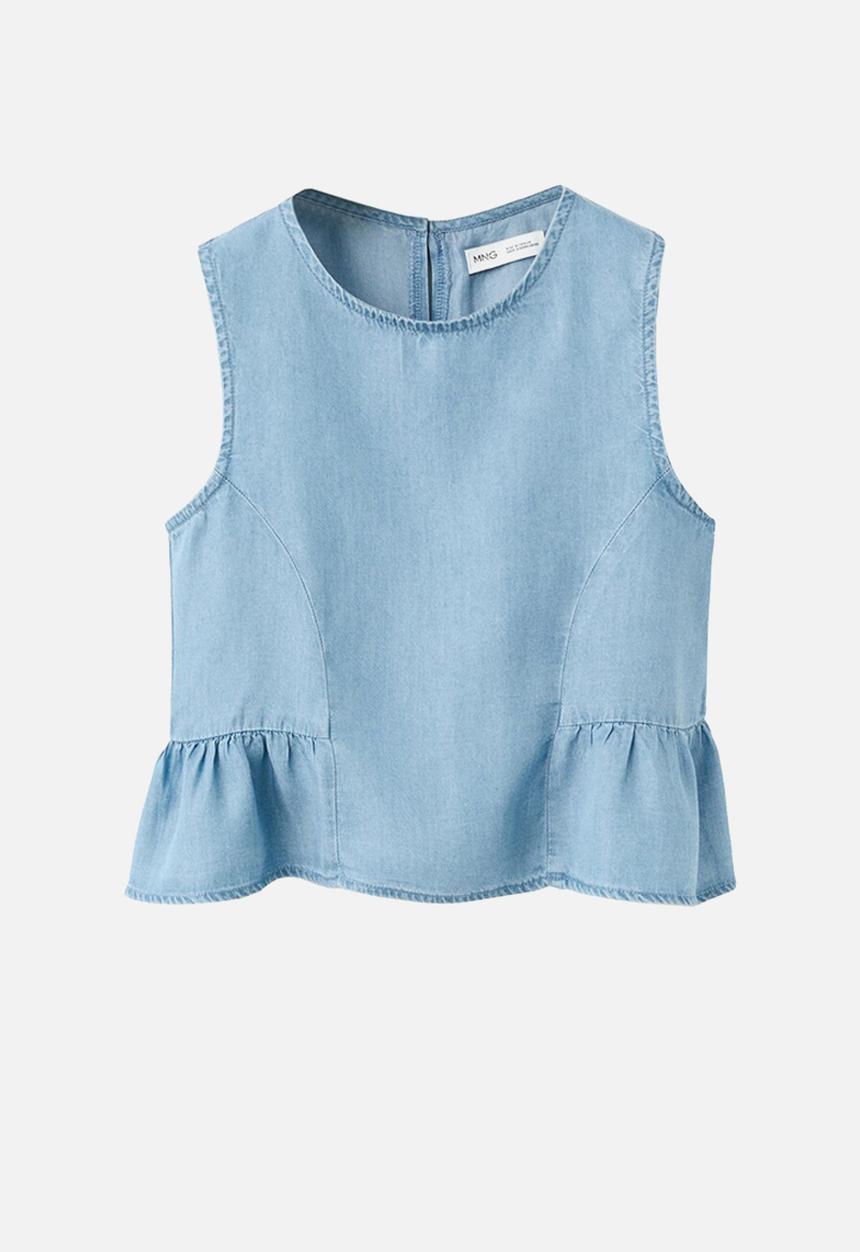 MANGO - Blouse Coco - Open Blue