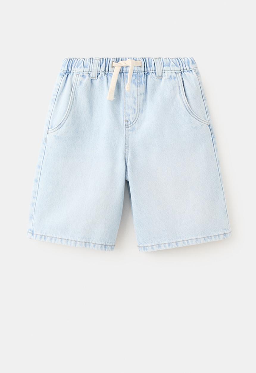 MANGO - Bermudas Loose - Open Blue