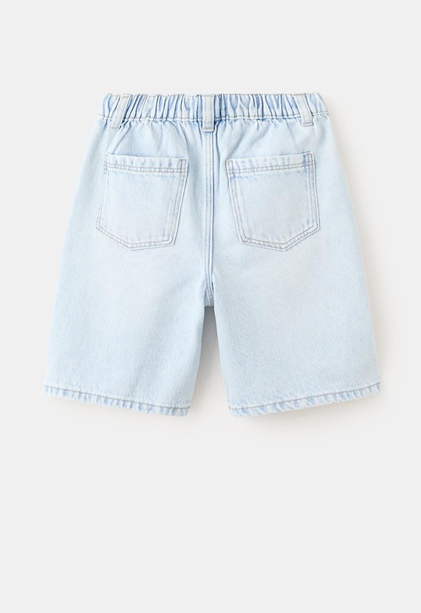 MANGO - Bermudas Loose - Open Blue
