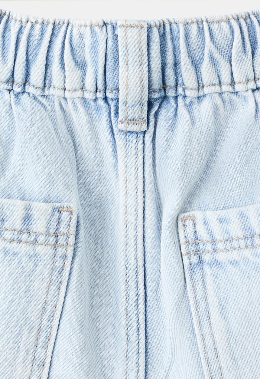 MANGO - Bermudas Loose - Open Blue
