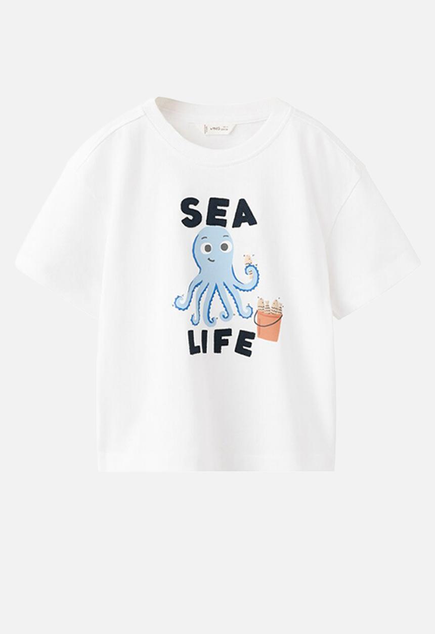 MANGO - T-Shirt m2life - White