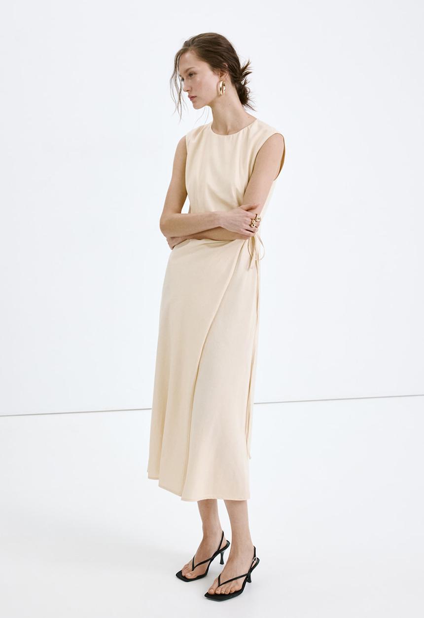 MANGO - Dress penny2 - light/pastel yellow