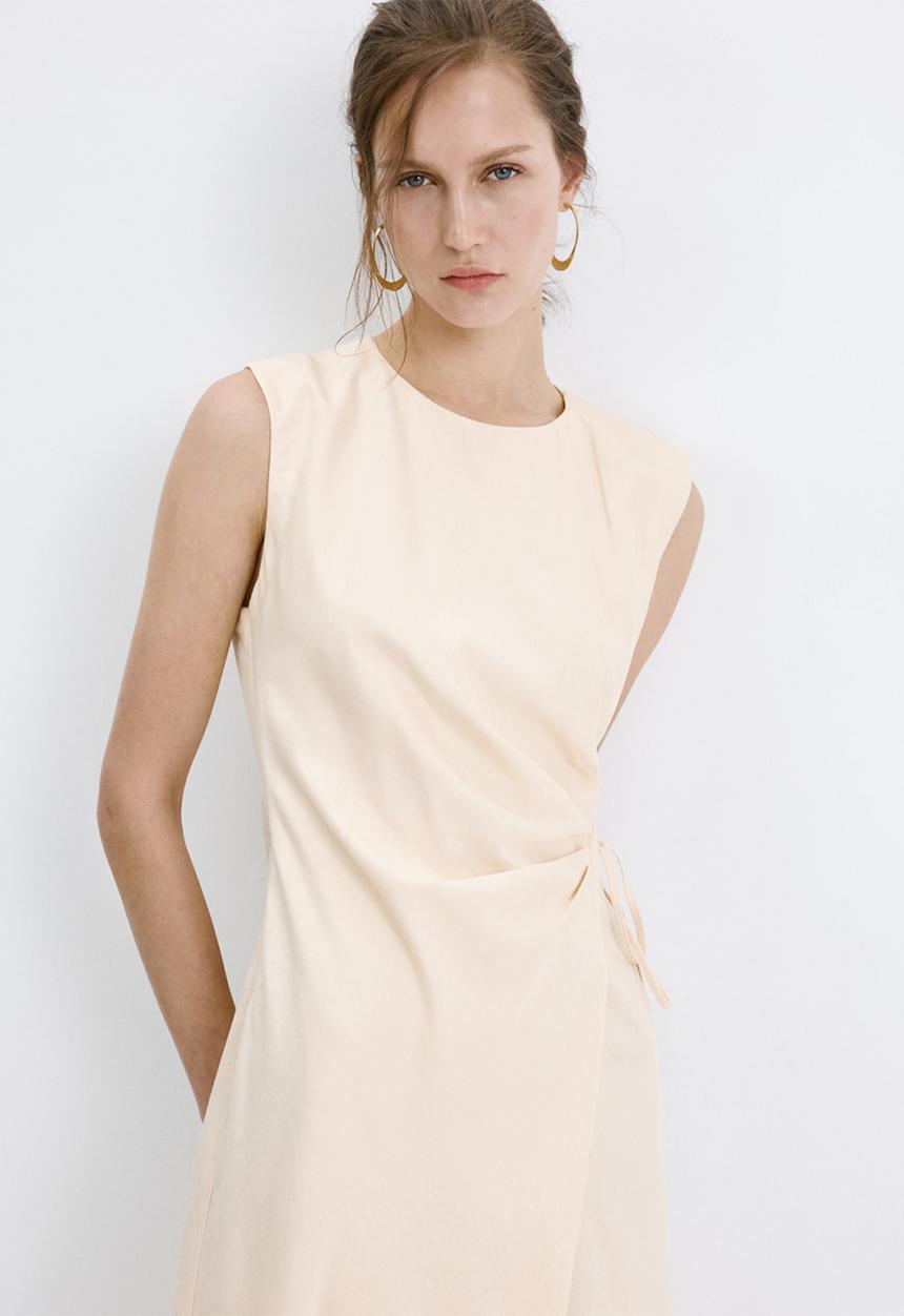 MANGO - Dress penny2 - light/pastel yellow