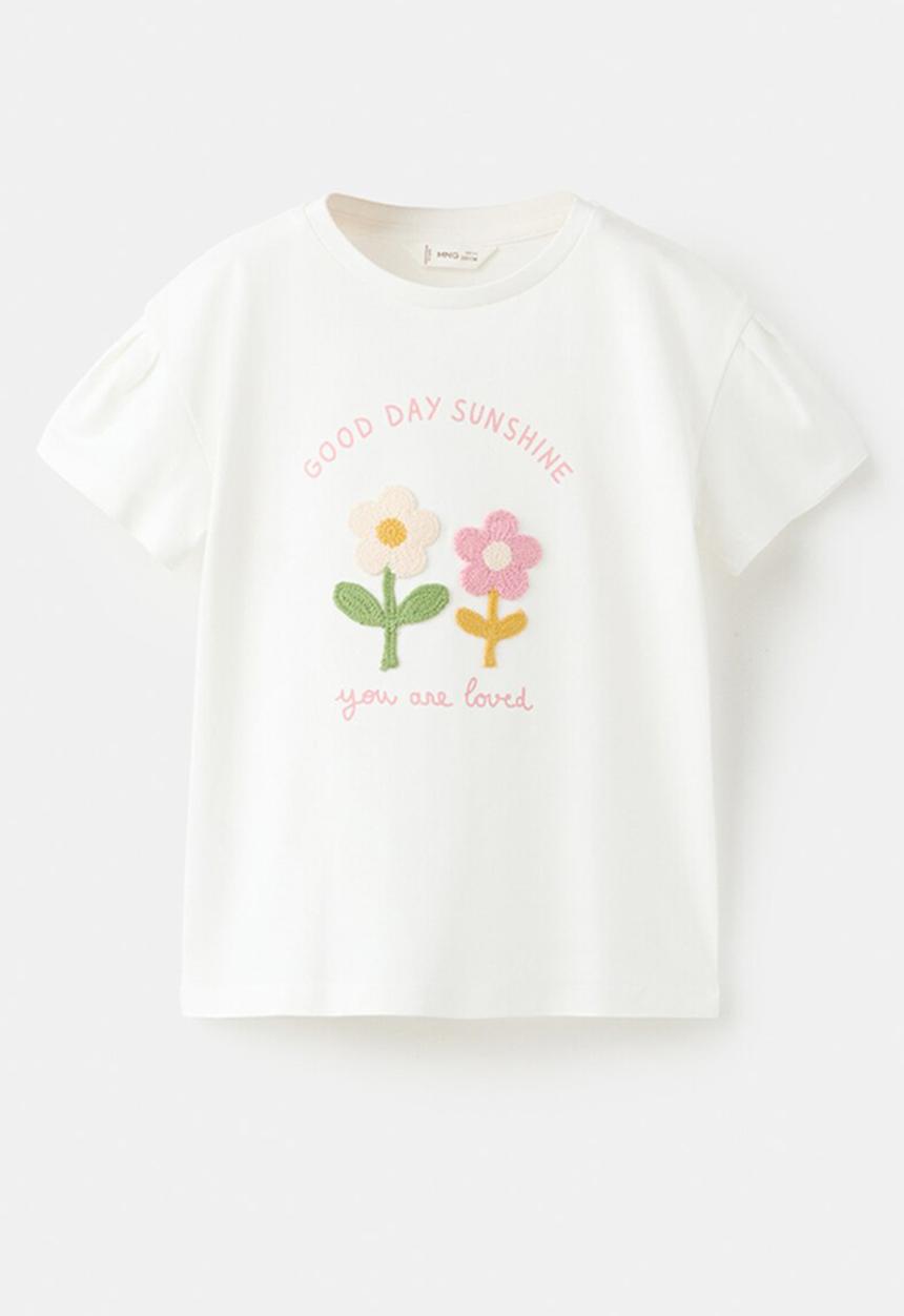 MANGO - T-shirt Jour - Natural