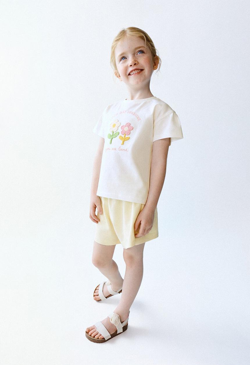 MANGO - T-shirt Jour - Natural