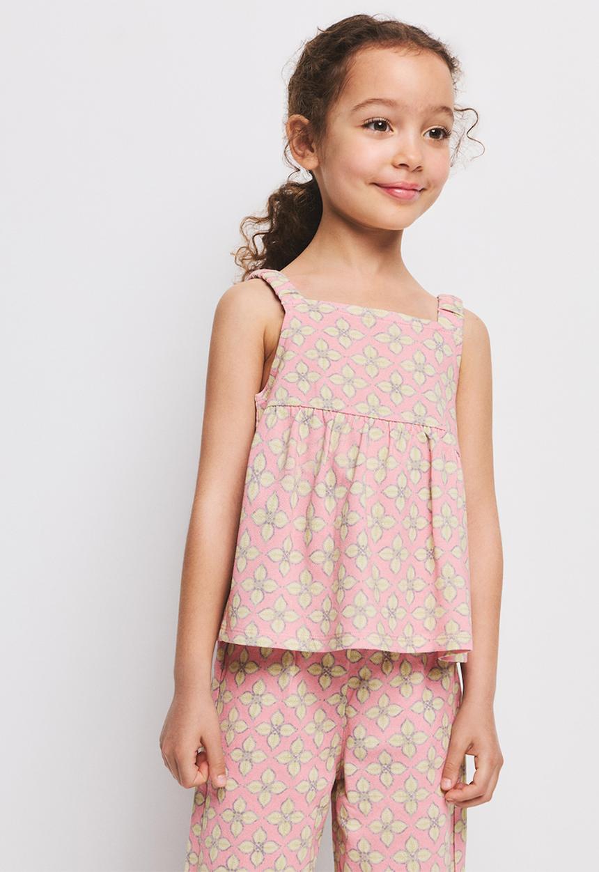 MANGO - T-Shirt Rombiset - Pink