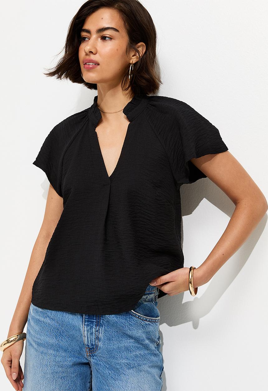 New Look - K faith flutter overhead - black