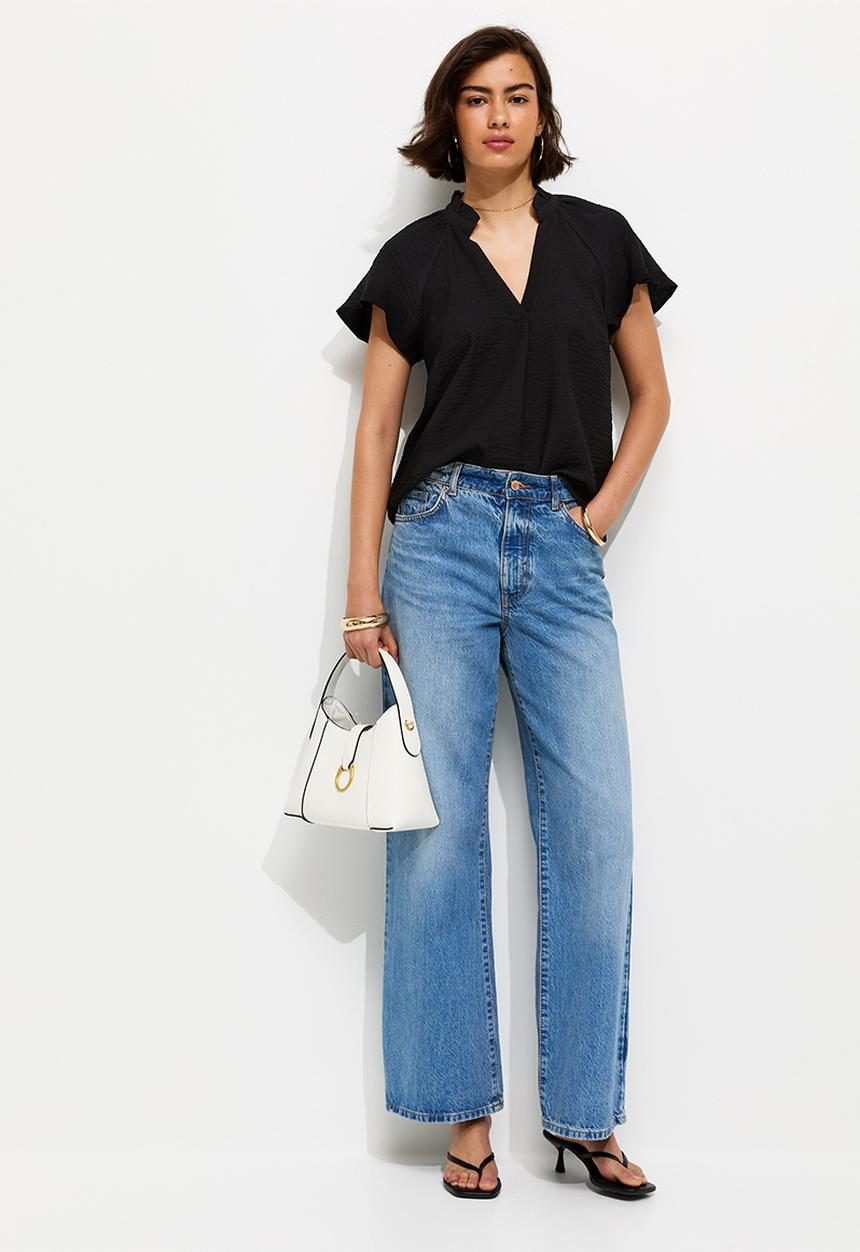 New Look - K faith flutter overhead - black