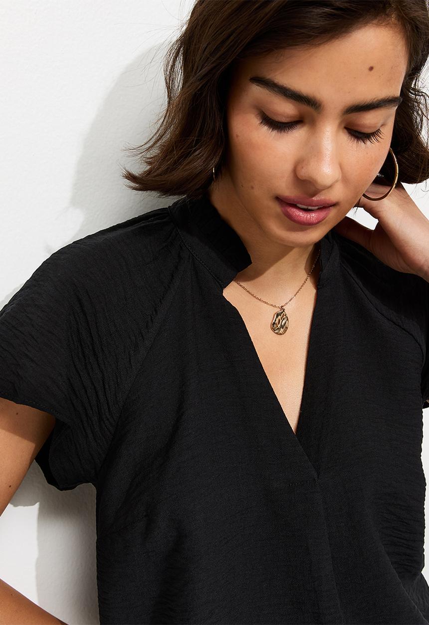 New Look - K faith flutter overhead - black