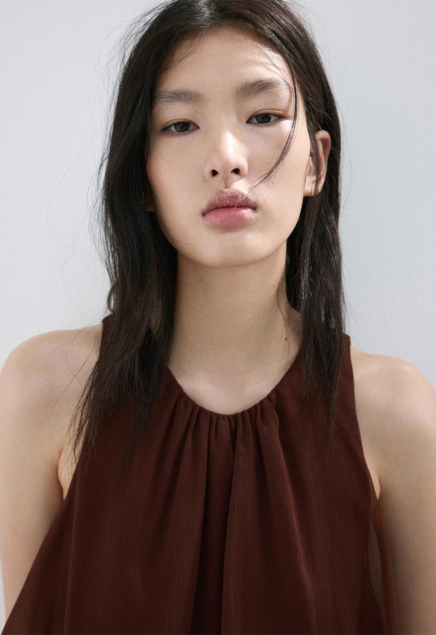 MANGO - Dress cake - dark brown