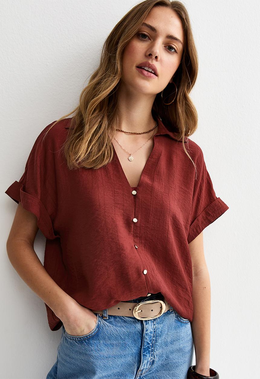 New Look - K jim ss shirt - rust