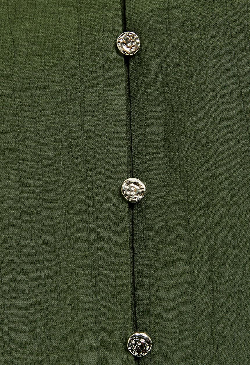 New Look - K jim kiki short slv shirt - green