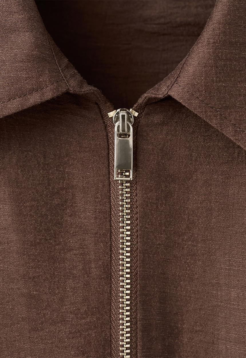 MANGO - Blouse safa - brown