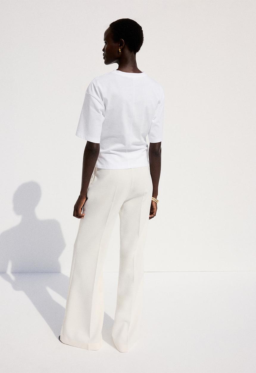 MANGO - T-shirt magnolia - white