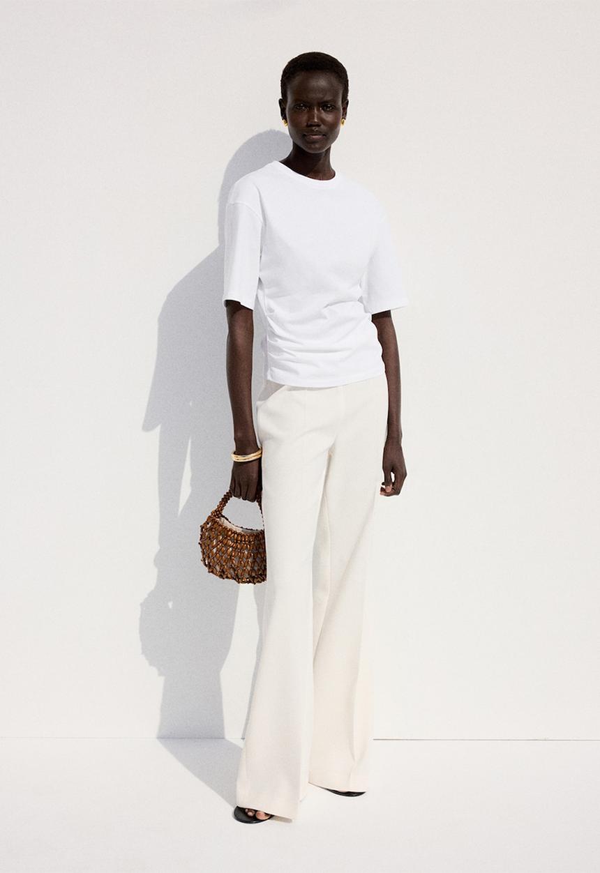 MANGO - T-shirt magnolia - white