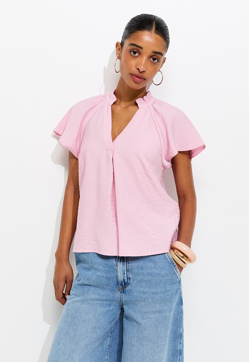 New Look - K faith flutter overhead - mid pink