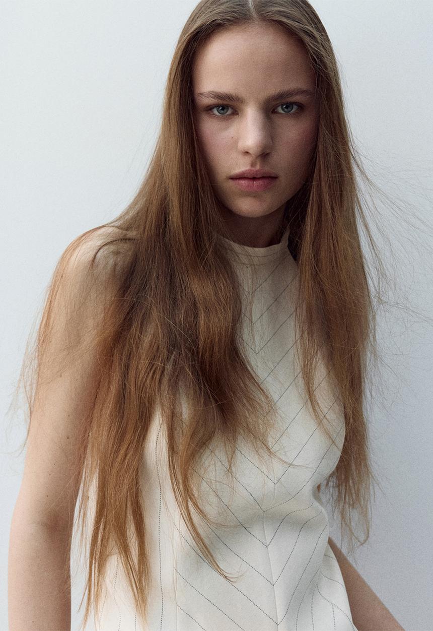 MANGO - Top argelia - light beige