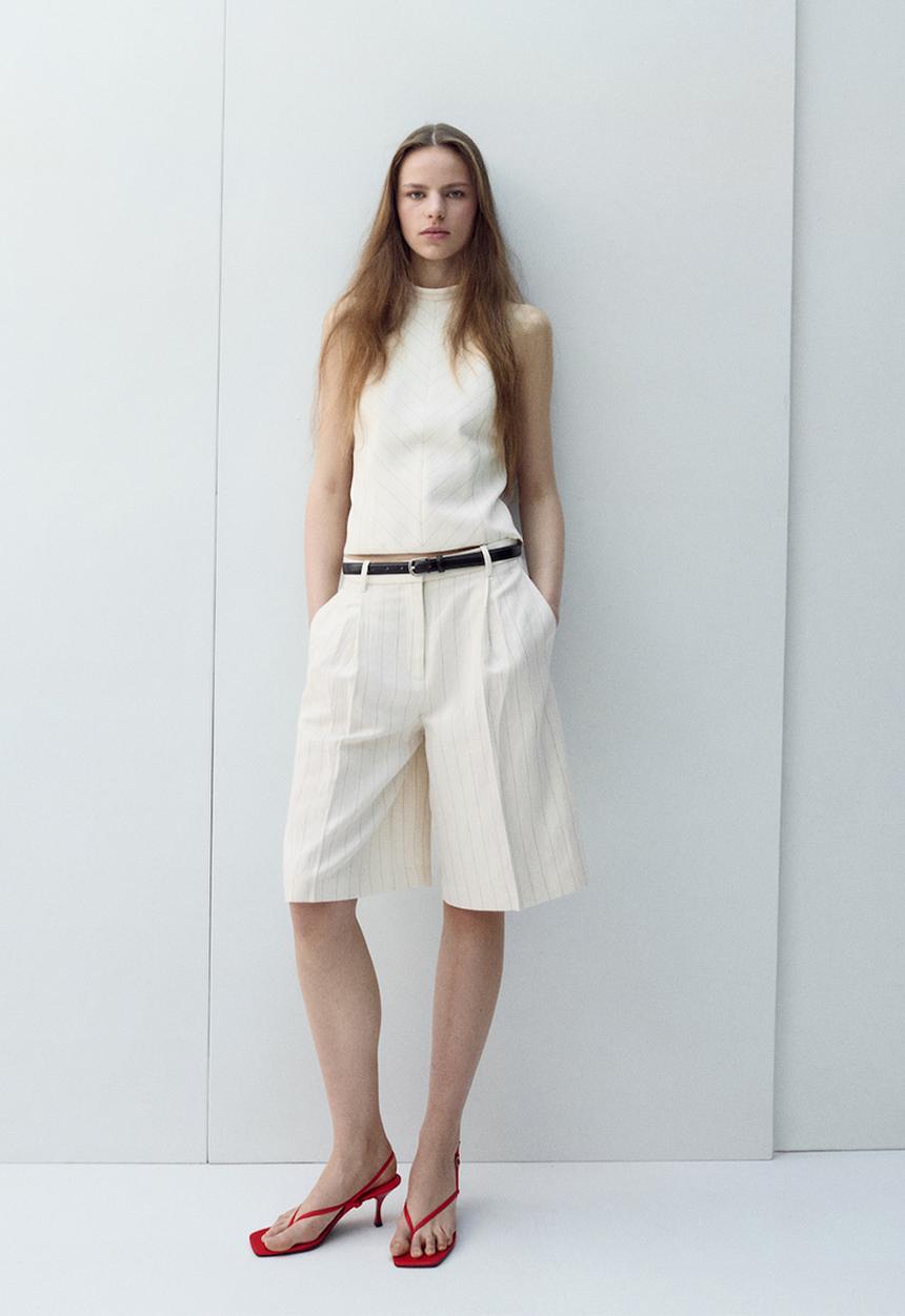 MANGO - Top argelia - light beige