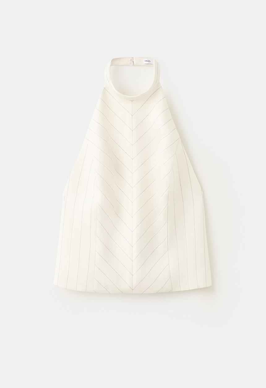 MANGO - Top argelia - light beige