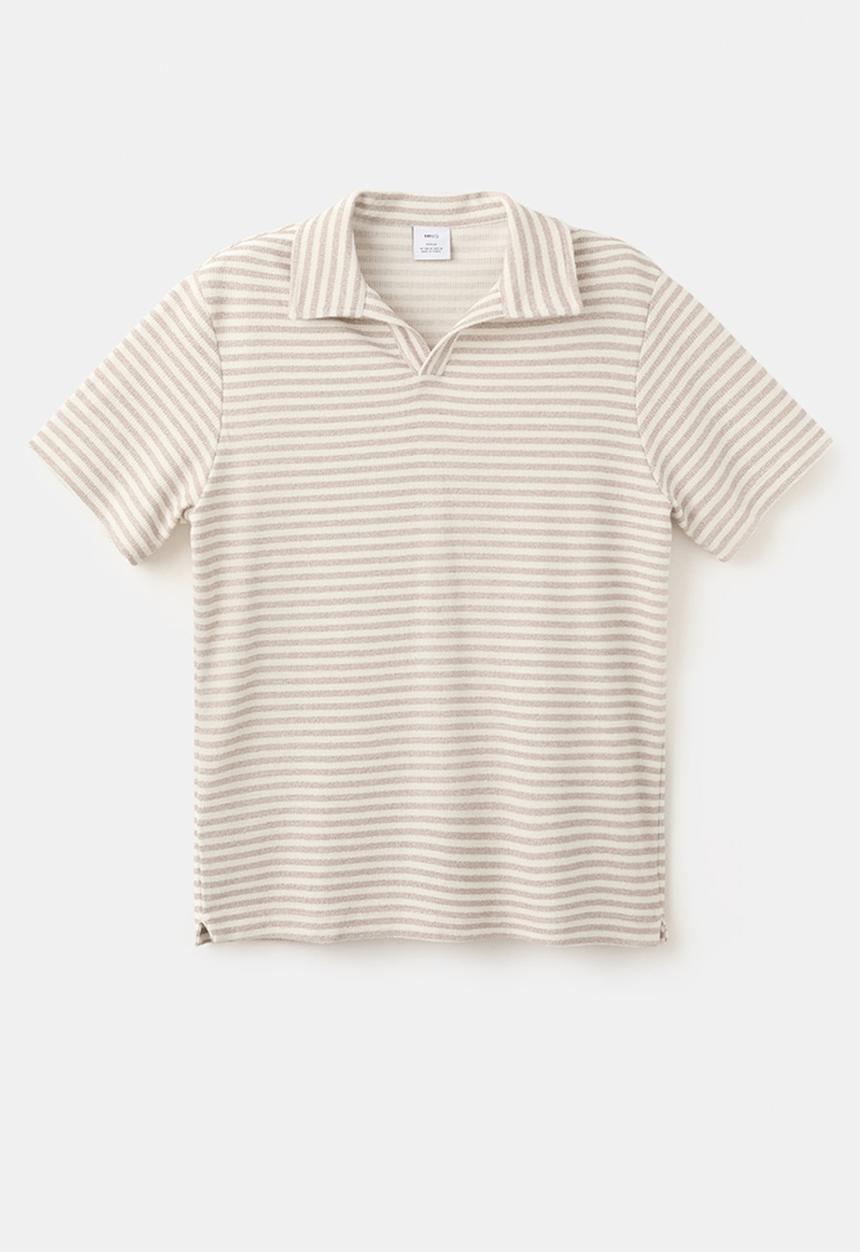 MANGO - Poloshirt Xavir - Beige