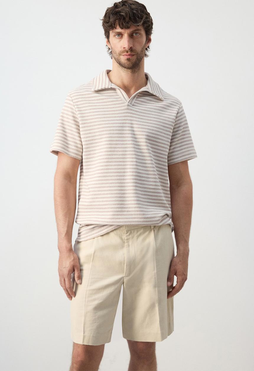 MANGO - Poloshirt Xavir - Beige