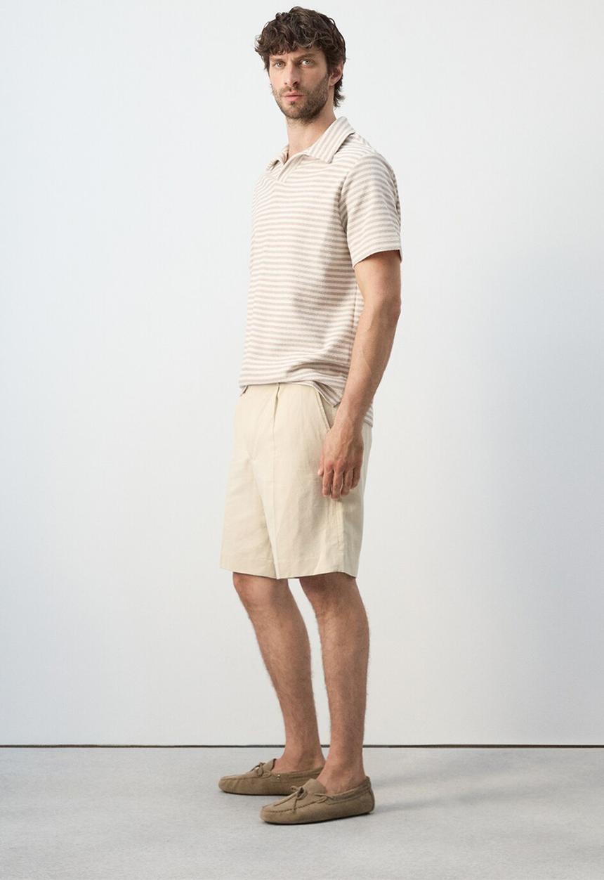 MANGO - Poloshirt Xavir - Beige