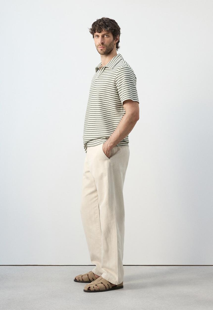 MANGO - Poloshirt Xavir - Medium Green