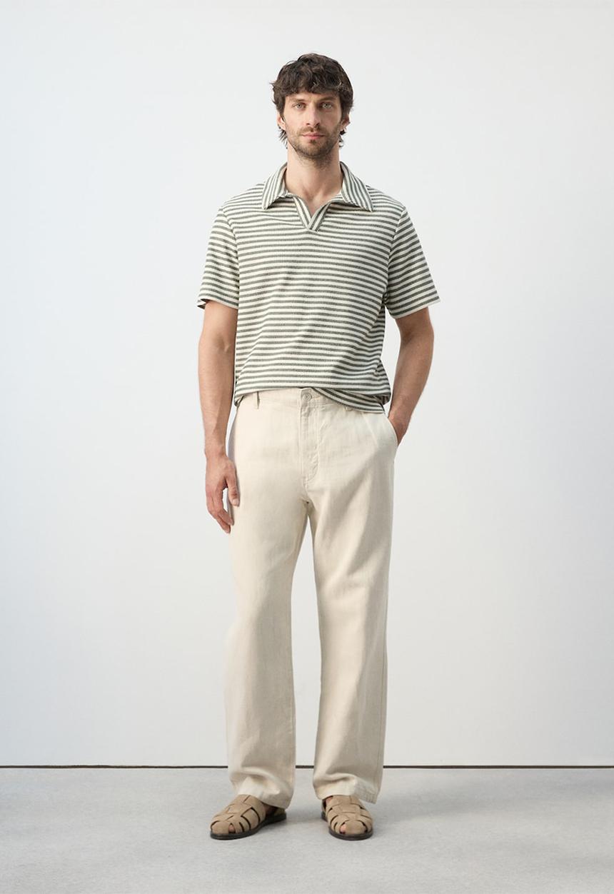 MANGO - Poloshirt Xavir - Medium Green