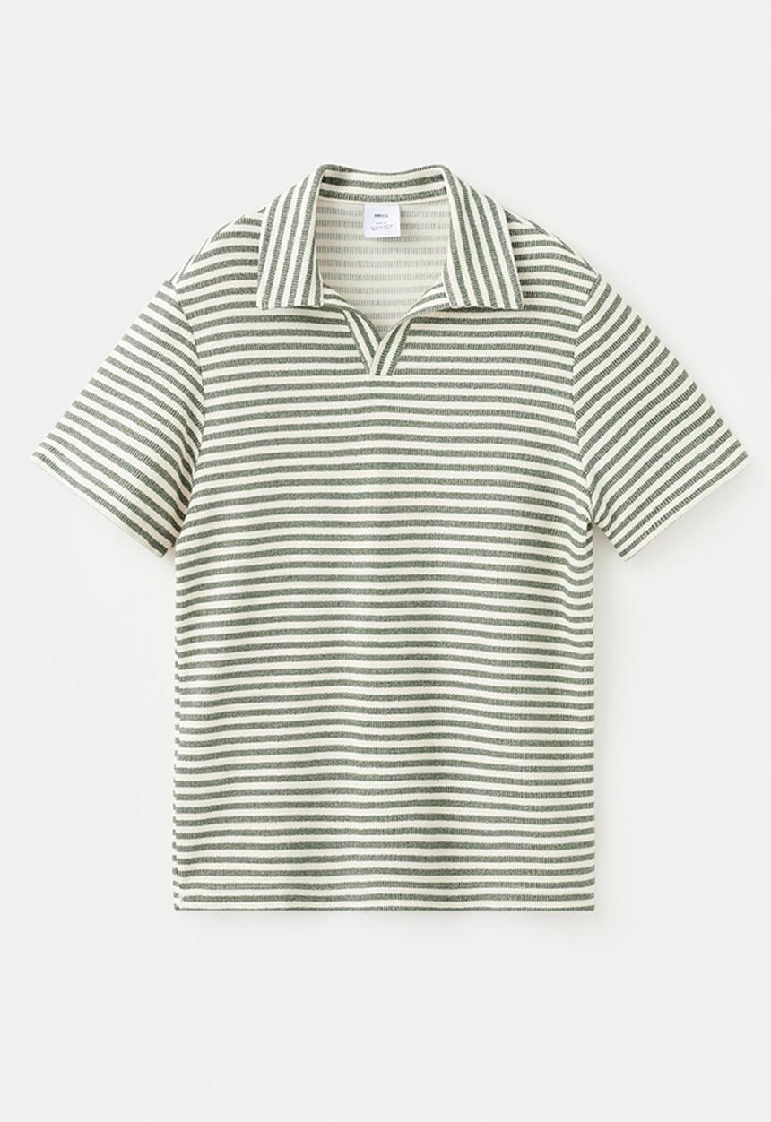 MANGO - Poloshirt Xavir - Medium Green