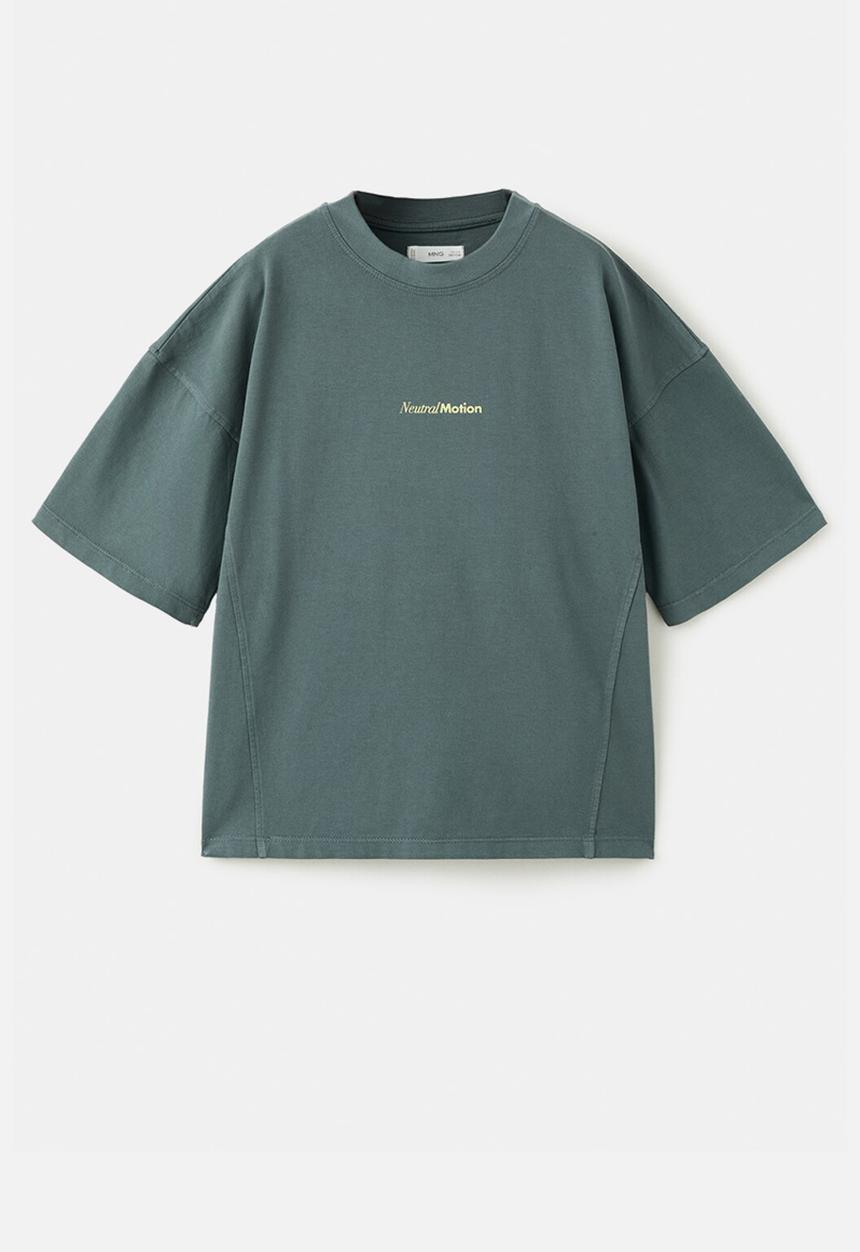 MANGO - T-Shirt Cutwash - Charcoal